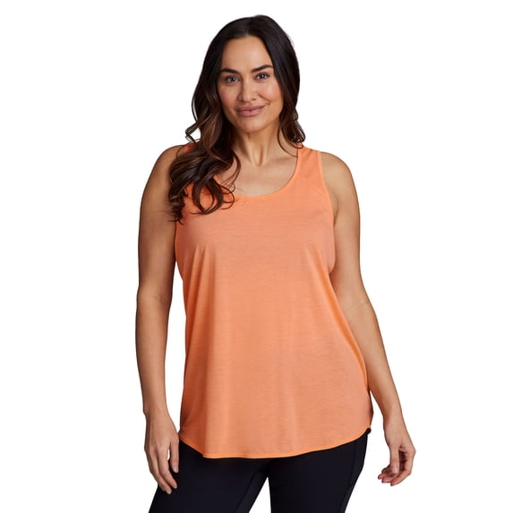 RBX Active Plus Size Women's Twist Back Soft Relaxed Tank Top Tunic