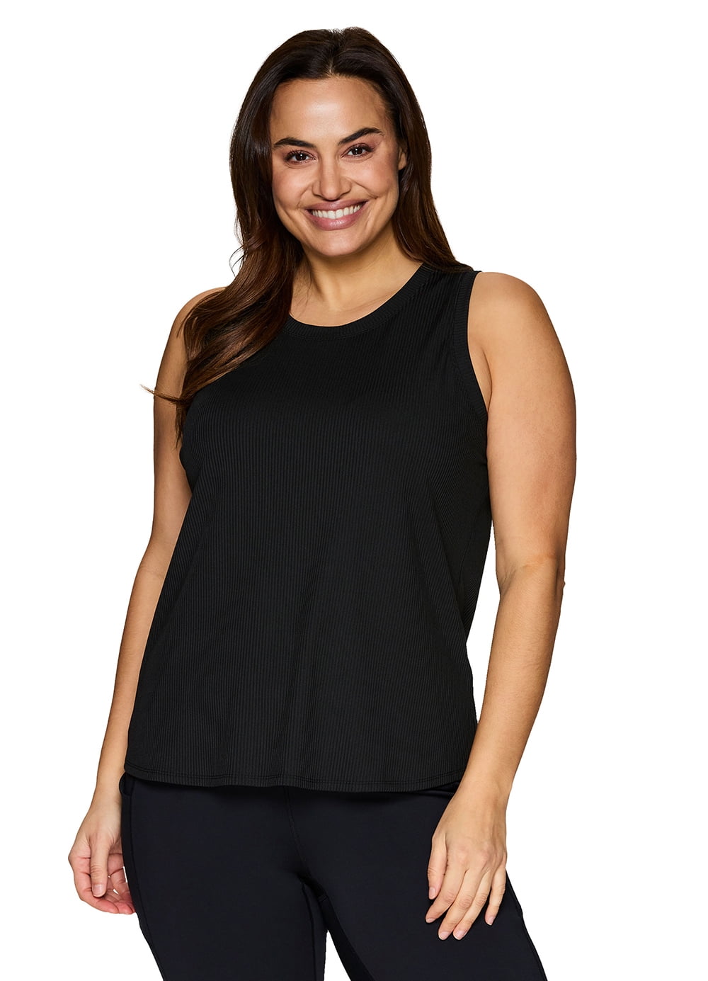 RBX Active Plus Size Women's Yoga Ribbed Tank Top