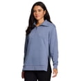 thumbnail image 1 of RBX Active Women's 1/4 Zip Mock Neck Fleece Tunic Sweatshirt, 1 of 5