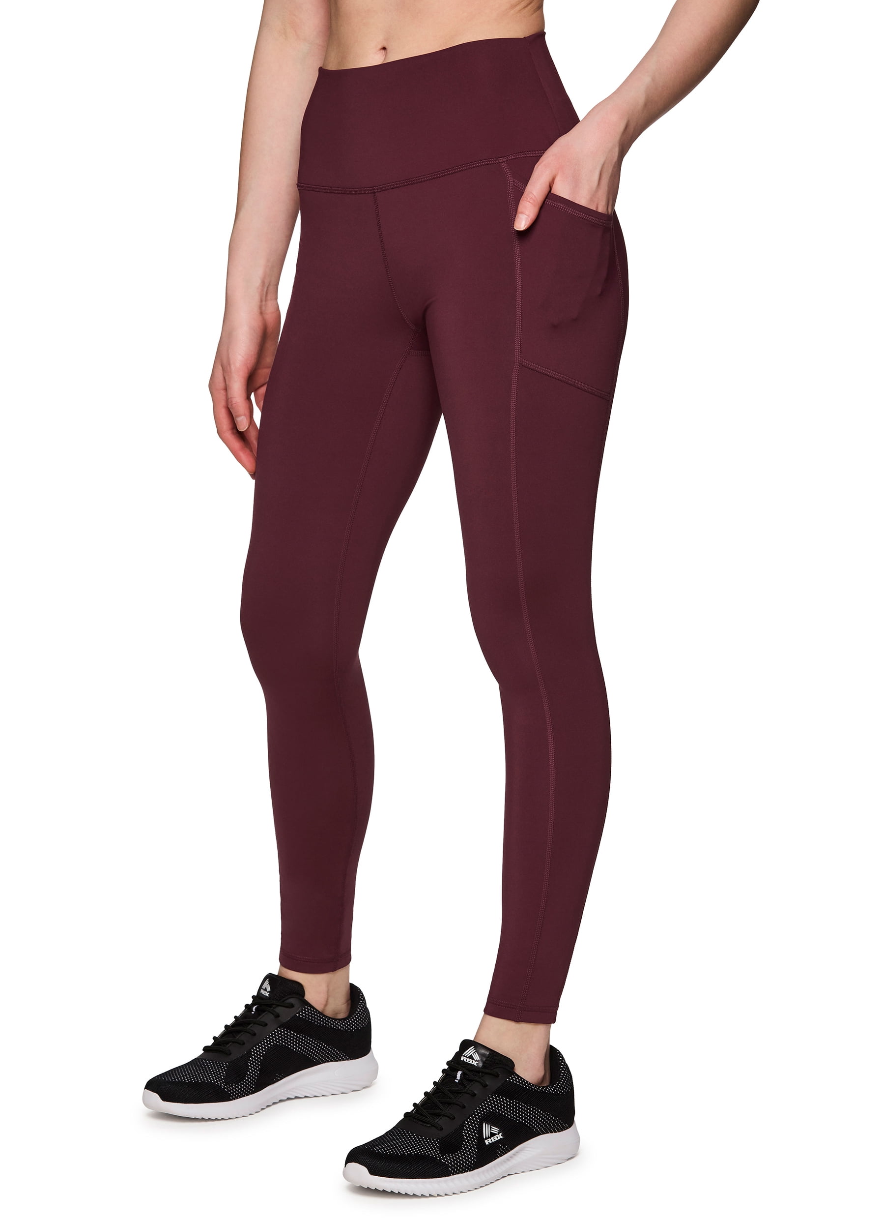 RBX Active Women s 26 Inch Squat Proof High Impact Legging With Pockets Walmart