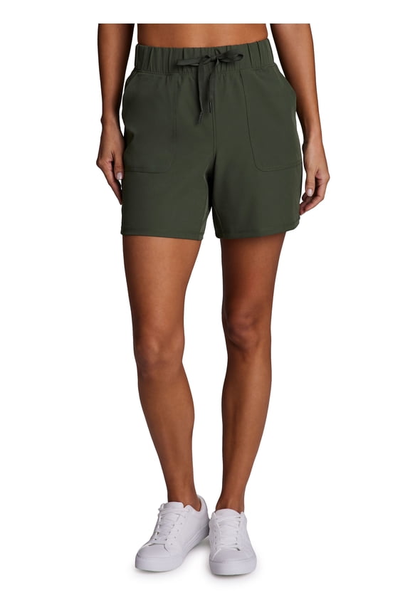 Active Women's 6-Inch Stretch Woven Hiking Walking Short With Pockets