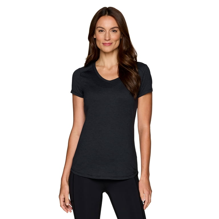 Women's Black & Grey RBX Activewear Top | Forever Lovely