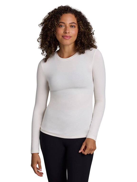 Active Women's Basics Crewneck Jersey Long Sleeve Shirt