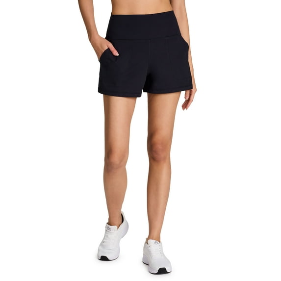 RBX Active Women's Buttery Soft Clean Waisted Stretch Jersey Everyday Workout Lounge Short with Pockets