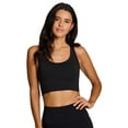 thumbnail image 1 of RBX Active Women's Buttery Soft Fitted Cropped Racerback Sports Bra Tank Top With Shelf Bra, 1 of 3