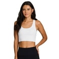 thumbnail image 1 of RBX Active Women's Buttery Soft Fitted Cropped Racerback Sports Bra Tank Top With Shelf Bra, 1 of 3