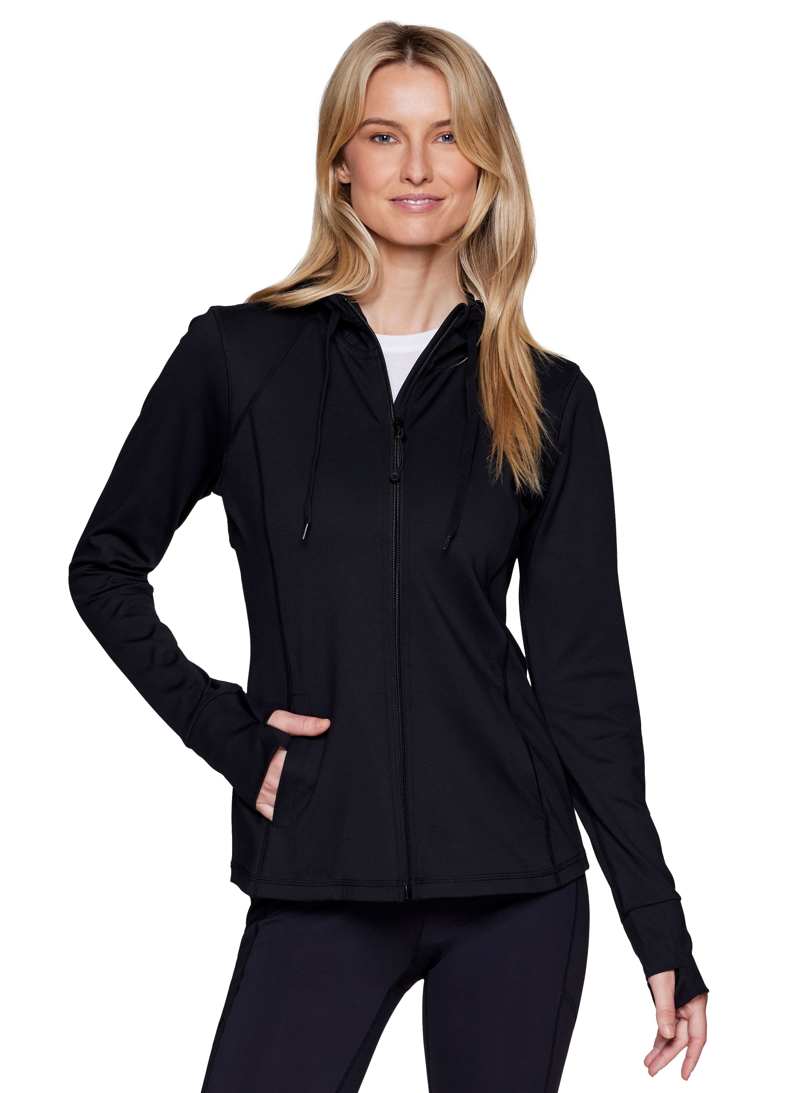 RBX Active Women's Buttery Soft Hoodie Running Jacket With Pockets