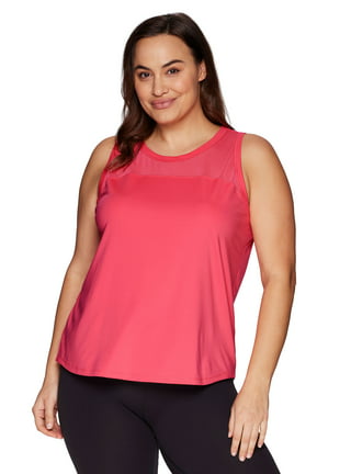 RBX Active Plus Size Women's Twist Back Soft Relaxed Tank Top Tunic