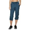 thumbnail image 1 of RBX Active Women's Casual Lightweight Capri Pants for Women With Pockets, Blue Teal Size X-Small, 1 of 4
