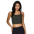 thumbnail image 1 of RBX Active Women's Corset Satin Piping Longline Sports Bra/Tank Top, 1 of 5