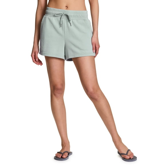 RBX Active Women's Cotton Blend Mineral Wash Everyday Leisure Lounge Walking Short with Pockets