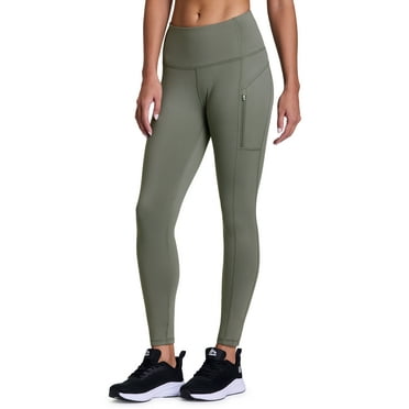 RBX Active Women's Full Length Fleece Lined Legging with Zipper Pockets