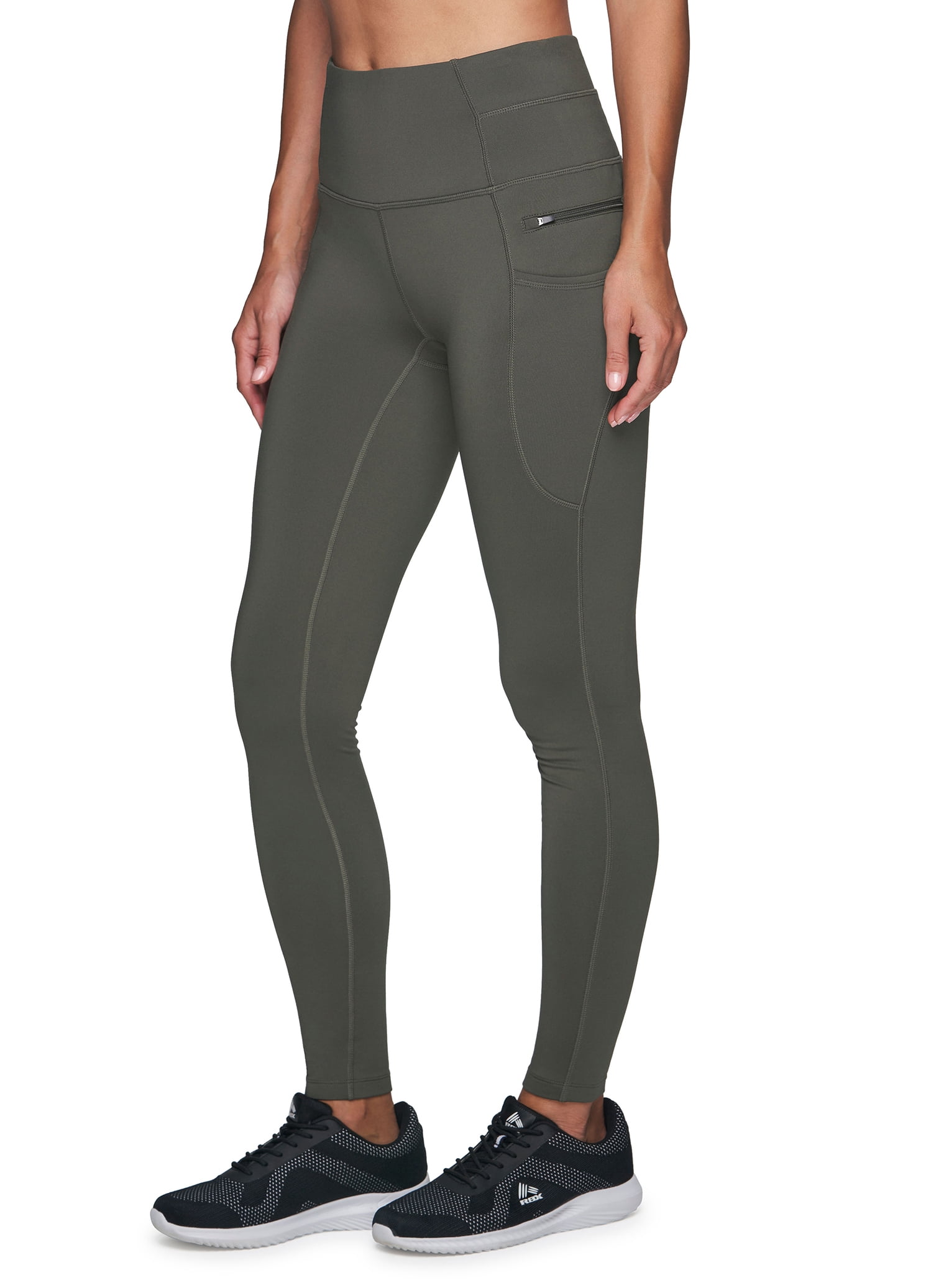 RBX Active Women's Full Length High Waist Fleece Lined Leggings with