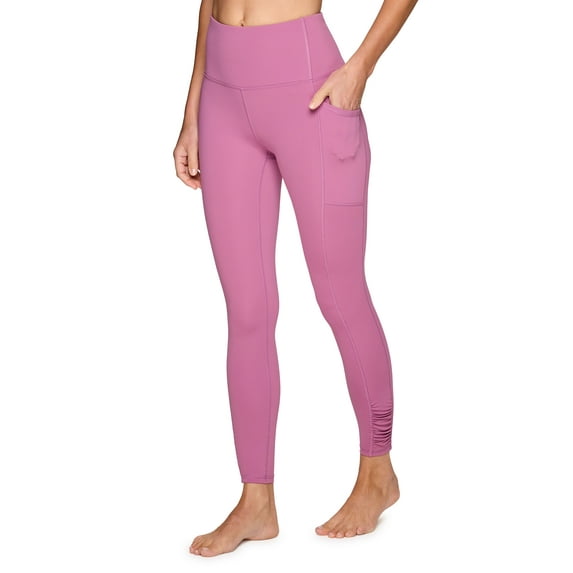 RBX Active Women's Full Length Ruched Sides Squat Proof Leggings