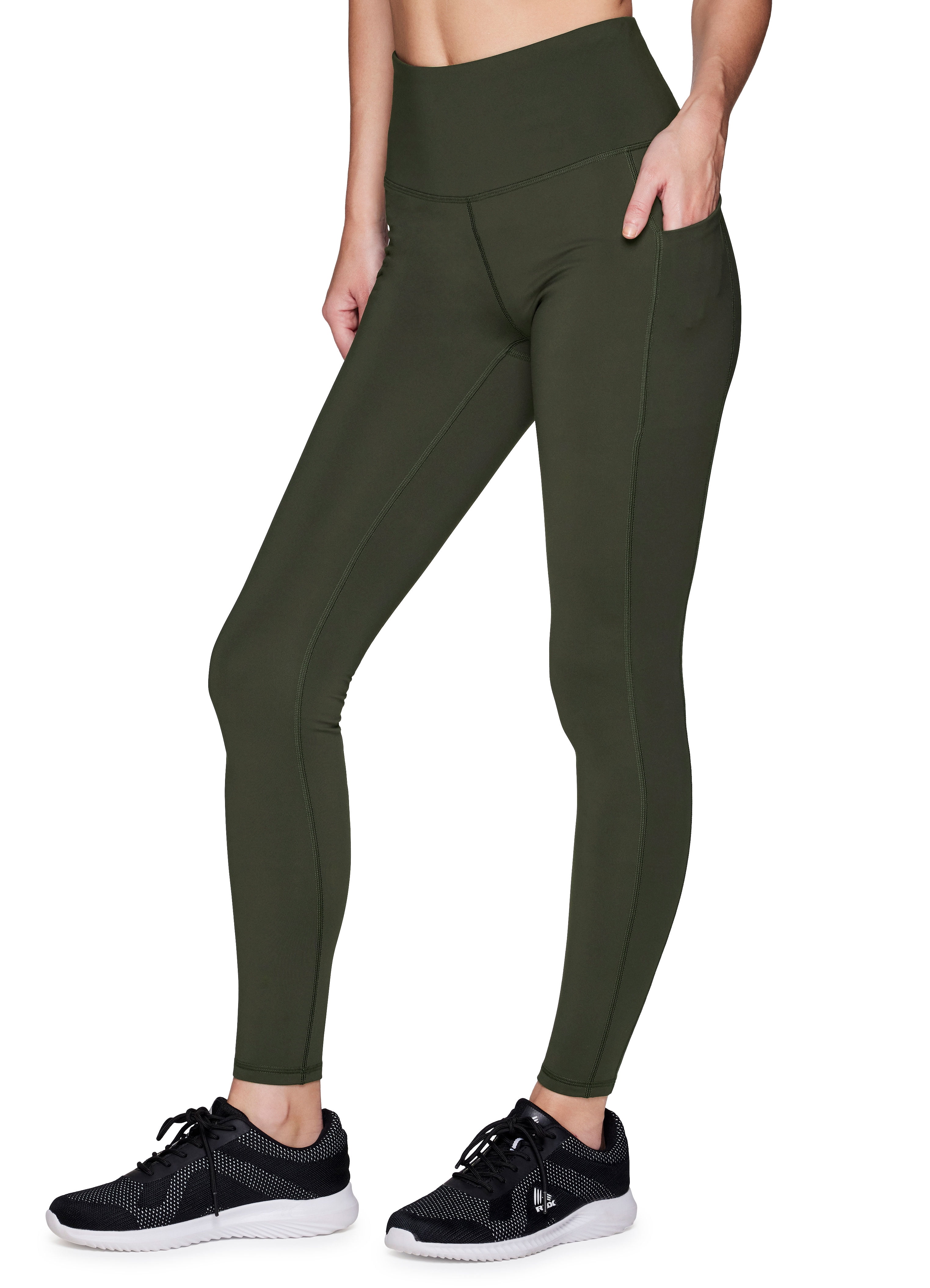 RBX Active Women's Full Length Squat Proof Fleece Lined Leggings with