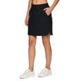 thumbnail image 1 of RBX Active Women's Golf/Tennis Woven Longer Length Flat Front Skort With Pockets, 1 of 6