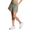 thumbnail image 1 of RBX Active Women's Knit Waist Stretch Woven Walking Short With Pockets, 1 of 4