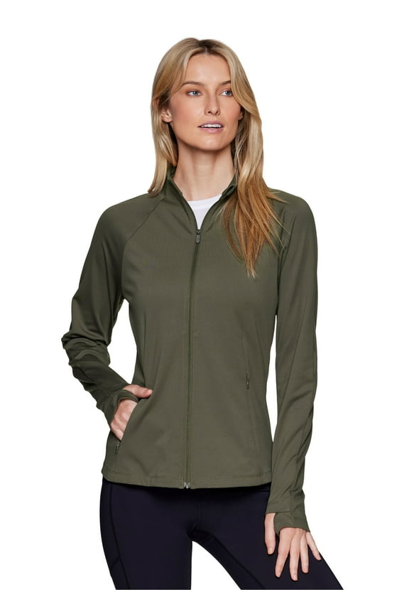 Active Women's Lightweight Buttery Soft Running Jacket with Zipper Pockets