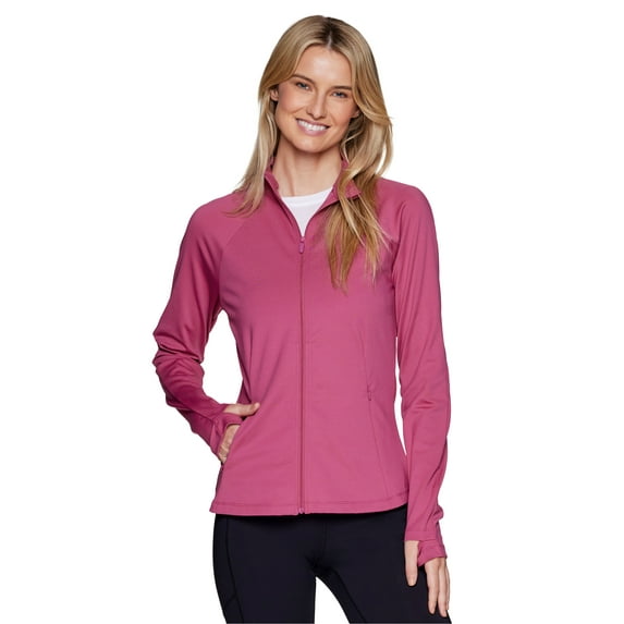 RBX Active Women's Lightweight Buttery Soft Running Jacket with Zipper Pockets