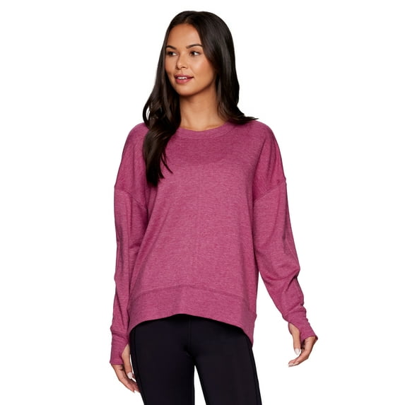 RBX Active Women's Lightweight French Terry Dolman Sweatshirt