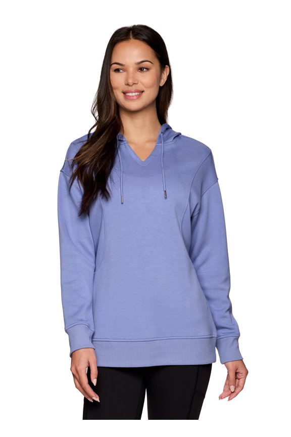 Active Women's Lightweight Luxe Athleisure Hoodie Tunic Sweatshirt