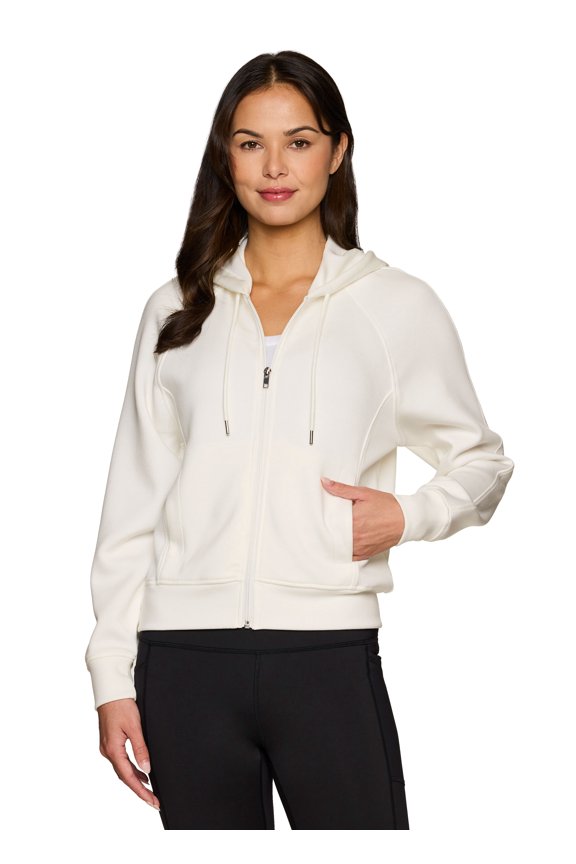 Active Women's Lightweight Luxe Athleisure Sweatshirt Zip Up Jacket