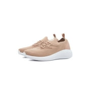 RBX Active Womens Lightweight Slip On Lace Up Quick Dry Knit Athletic Shoe