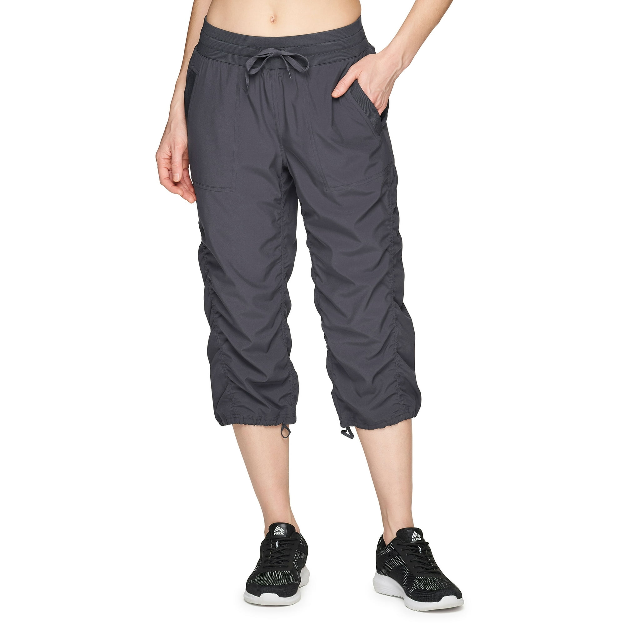 RBX Active Women s Lightweight Quick Dry Running Capri Pants with Pockets Walmart