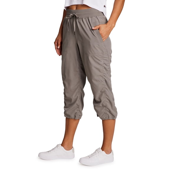 RBX Active Women's Lightweight Woven Capri Pant With Pockets
