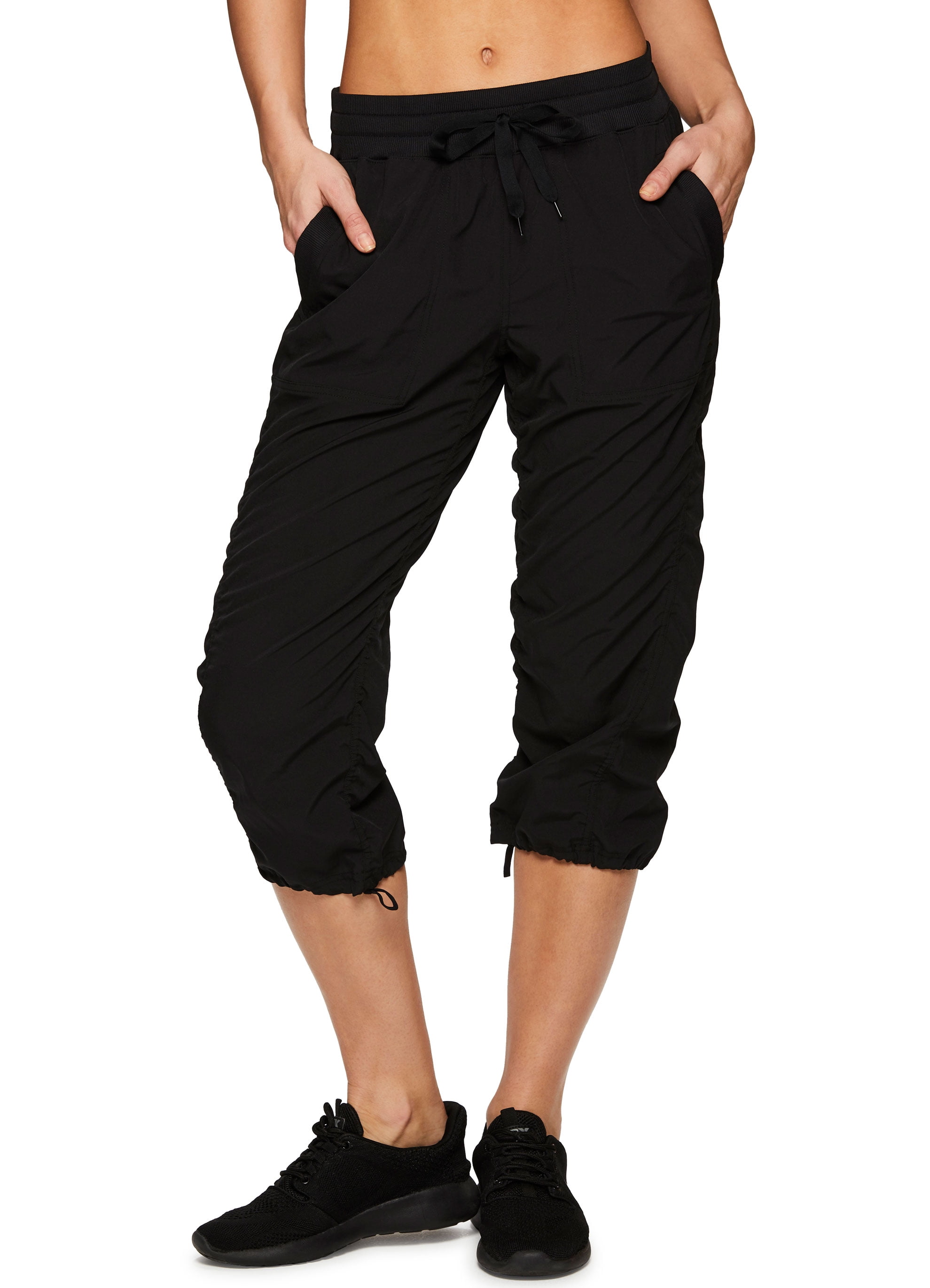 RBX Active Women's Lightweight Woven Capri Pant With Pockets