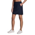 thumbnail image 1 of RBX Active Women's Long Length Ribbed Side Quick Dry Skort with Pockets, 1 of 5