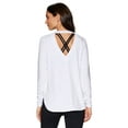 thumbnail image 1 of RBX Active Women's Open Back Long Sleeve Yoga Pullover, 1 of 5