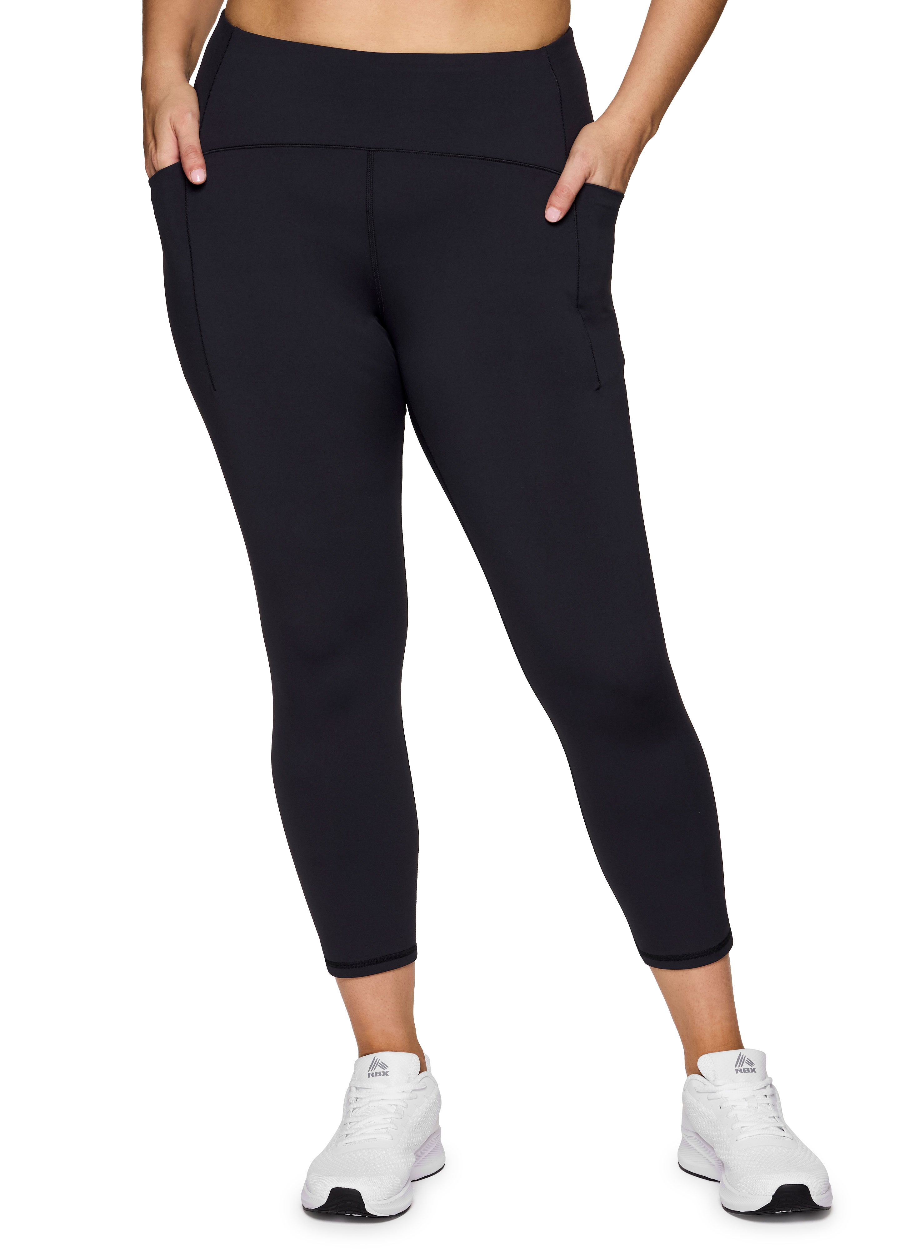 RBX Active Women's Plus Size Curved Waistband High Impact Squat Proof 7