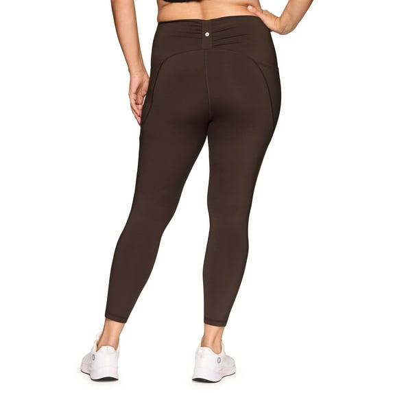 RBX Active Women's Plus Size High Rise Ruched Back Squat Proof Leggings