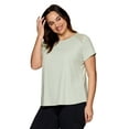thumbnail image 1 of RBX Active Women's Plus Size Quick Dry Short Sleeve Workout Top with Mesh Panels, 1 of 5