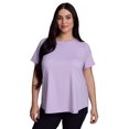 thumbnail image 1 of RBX Active Women's Plus Size Quick Dry Short Sleeve Workout Top with Mesh Panels, 1 of 5