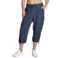 thumbnail image 1 of RBX Active Women's Plus Size Relaxed Lightweight Woven Cargo Capri Pant, 1 of 5