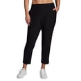 thumbnail image 1 of RBX Active Women's Plus Size Ribbed Side Woven Ankle Pant With Pockets, 1 of 5