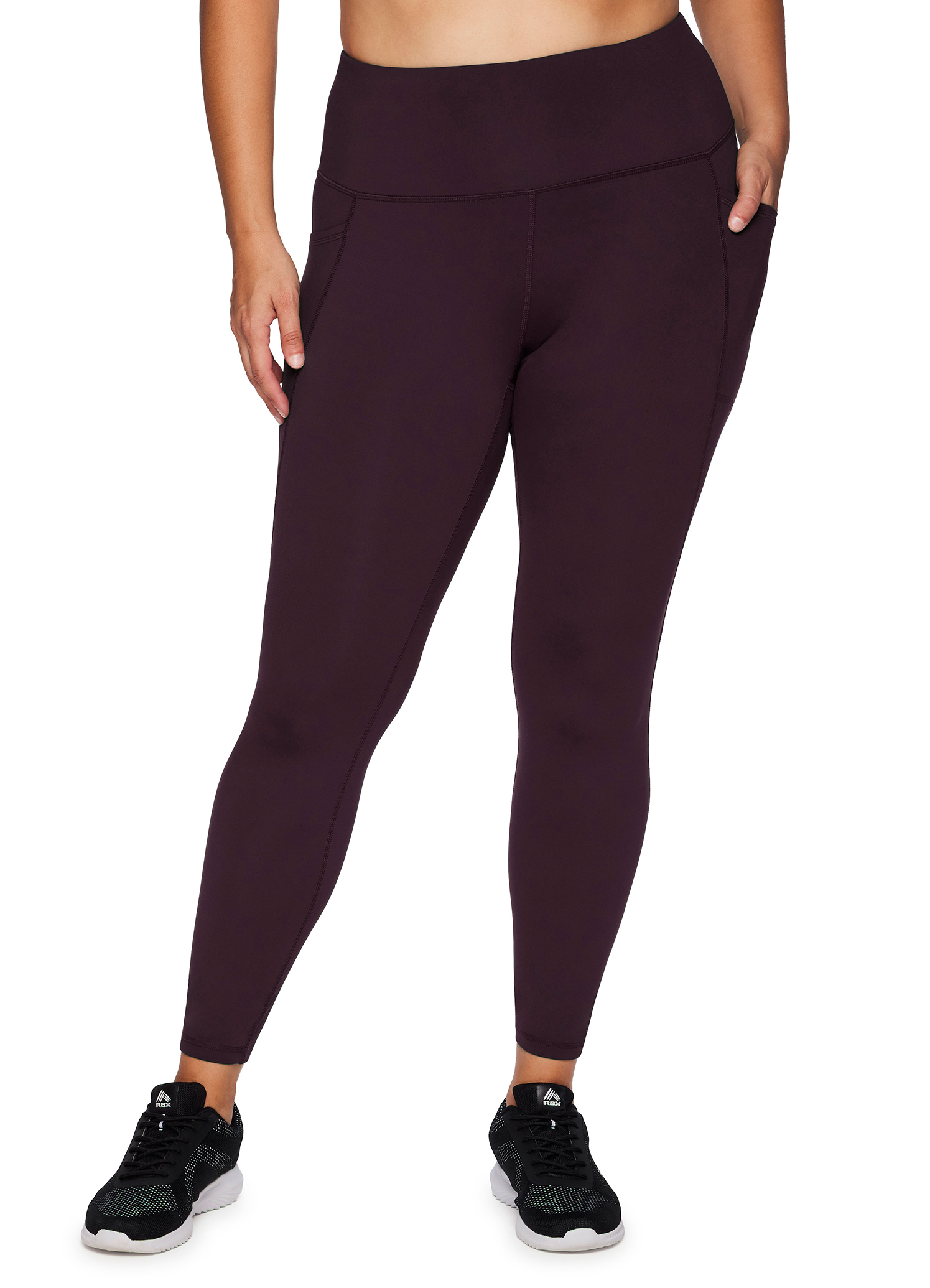 RBX Active Women's Plus Size Squat Proof Workout Legging With Pockets