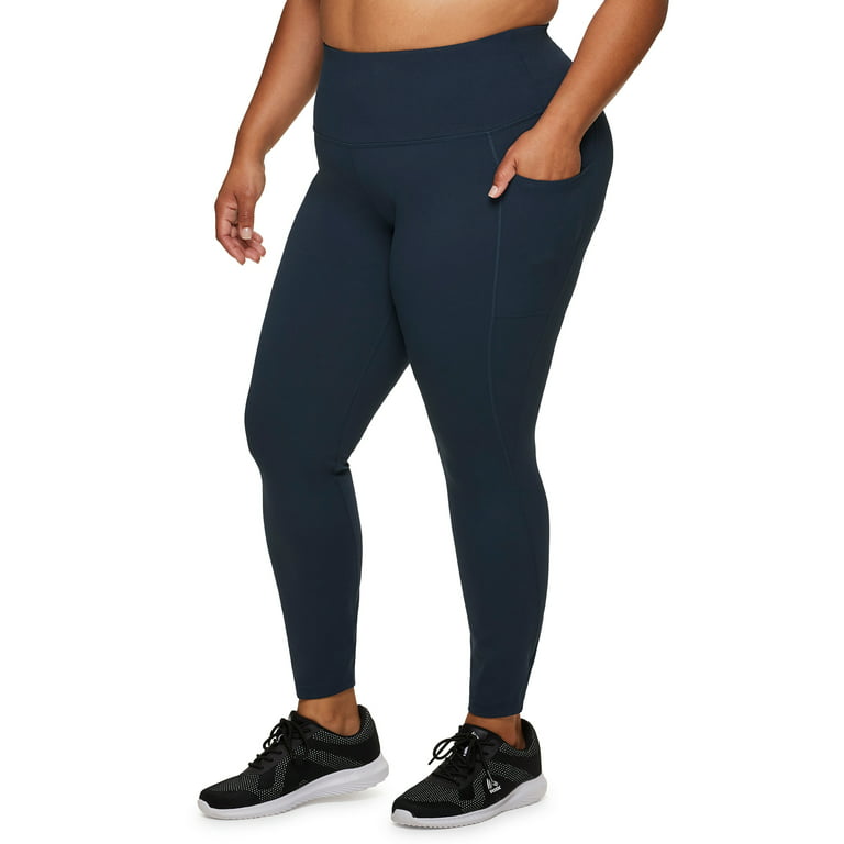 RBX Active Women's Plus Size Super Soft Ultra Hold Yoga Legging With Pockets  