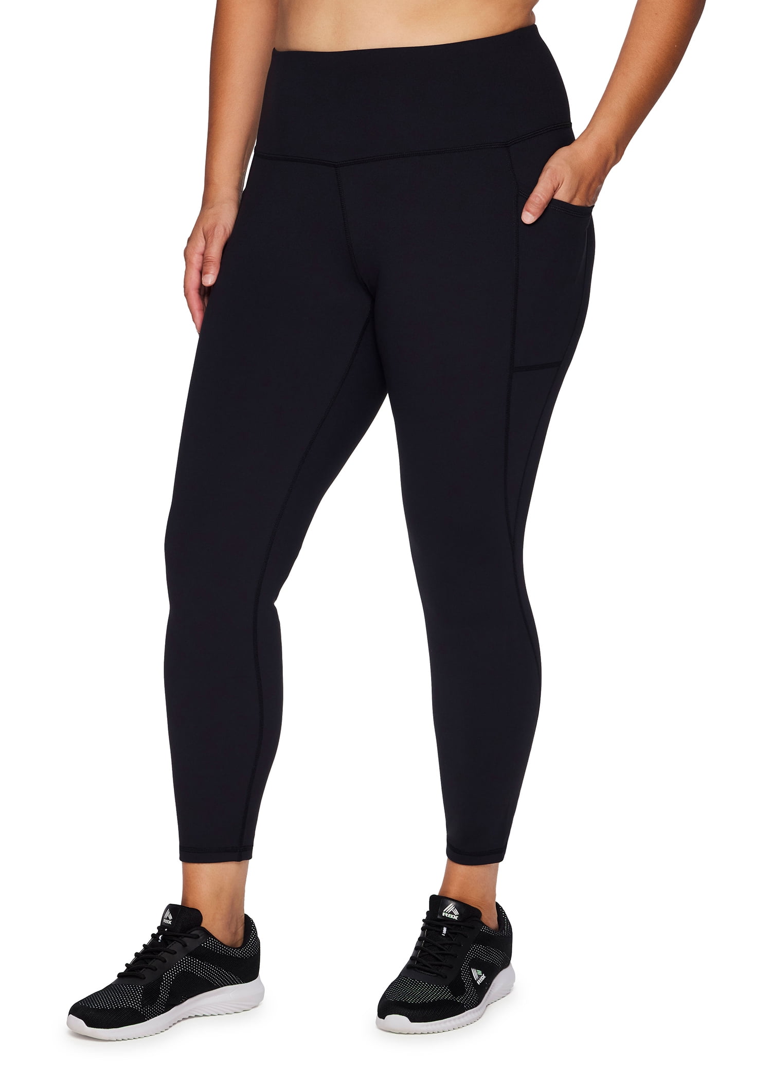 RBX Active Women's Plus Size Super Soft Ultra Hold Yoga Legging With  Pockets 