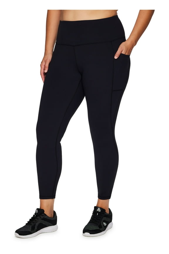 Active Women's Plus Size Super Soft Ultra Hold Yoga Legging With Pockets