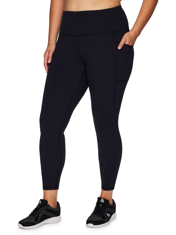 Active Women's Plus Size Super Soft Ultra Hold Yoga Legging With Pockets