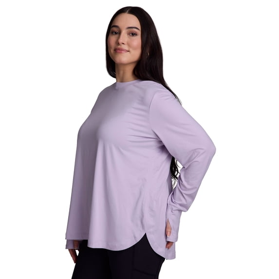 RBX Active Women's Plus Size Super Soft Yoga Long Sleeve Tunic Top