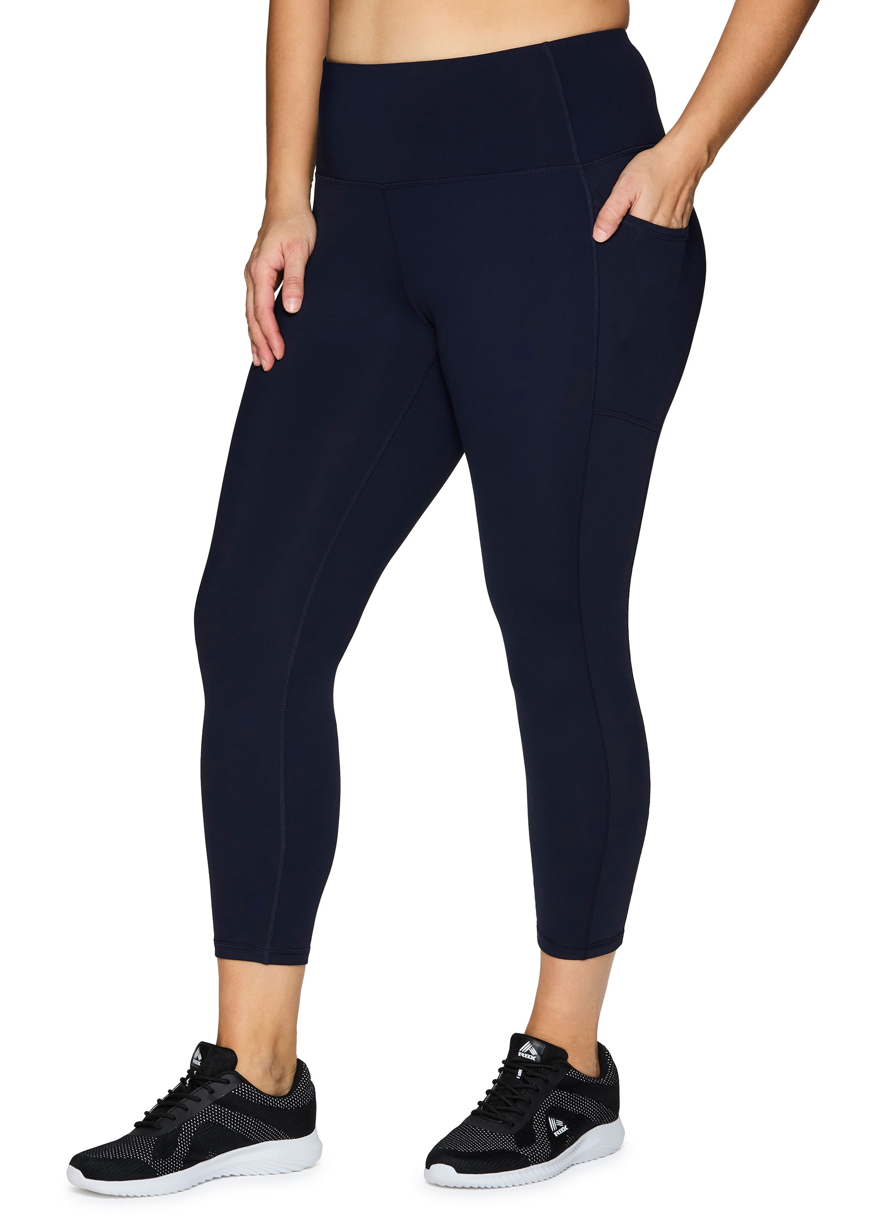 RBX Active Women's Plus Size Ultra Hold 7/8 Legging With Pockets