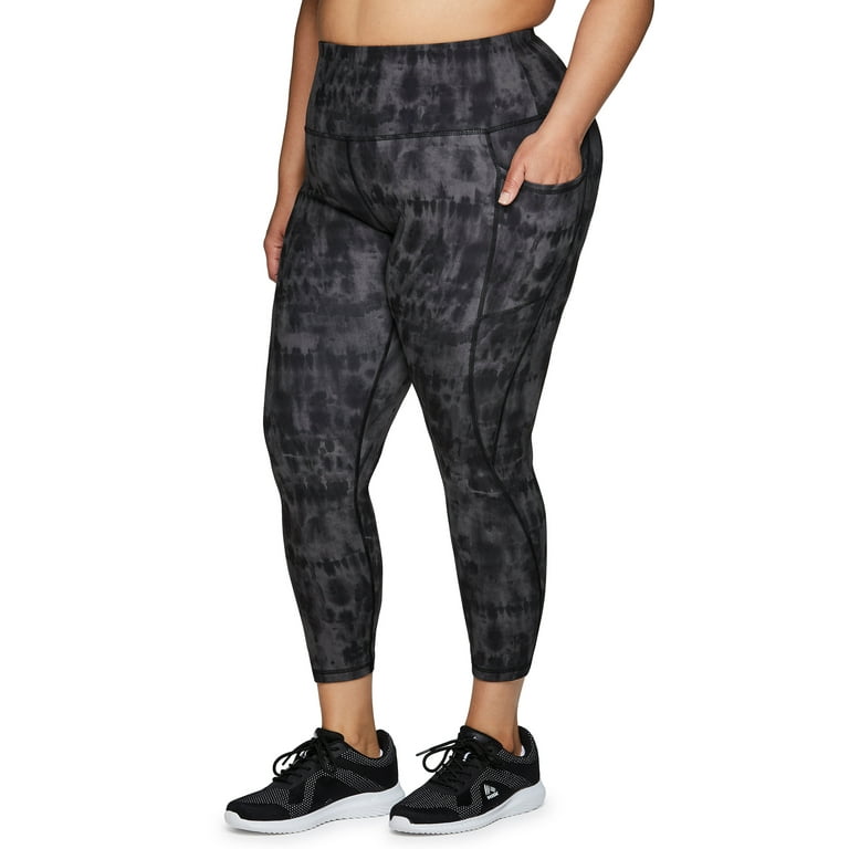 RBX Active Women's Plus Size Ultra Soft 7/8 Tie Dye Legging With
