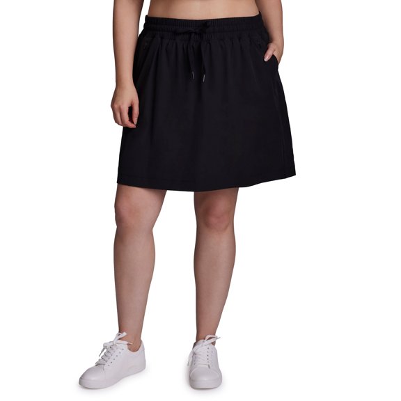 RBX Active Women's Plus Size Woven Paneled Flared Golf Skort