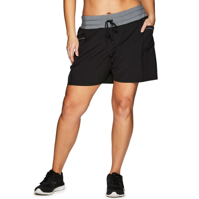 RBX Active Women's Plus Size Woven Walking Short With Pockets