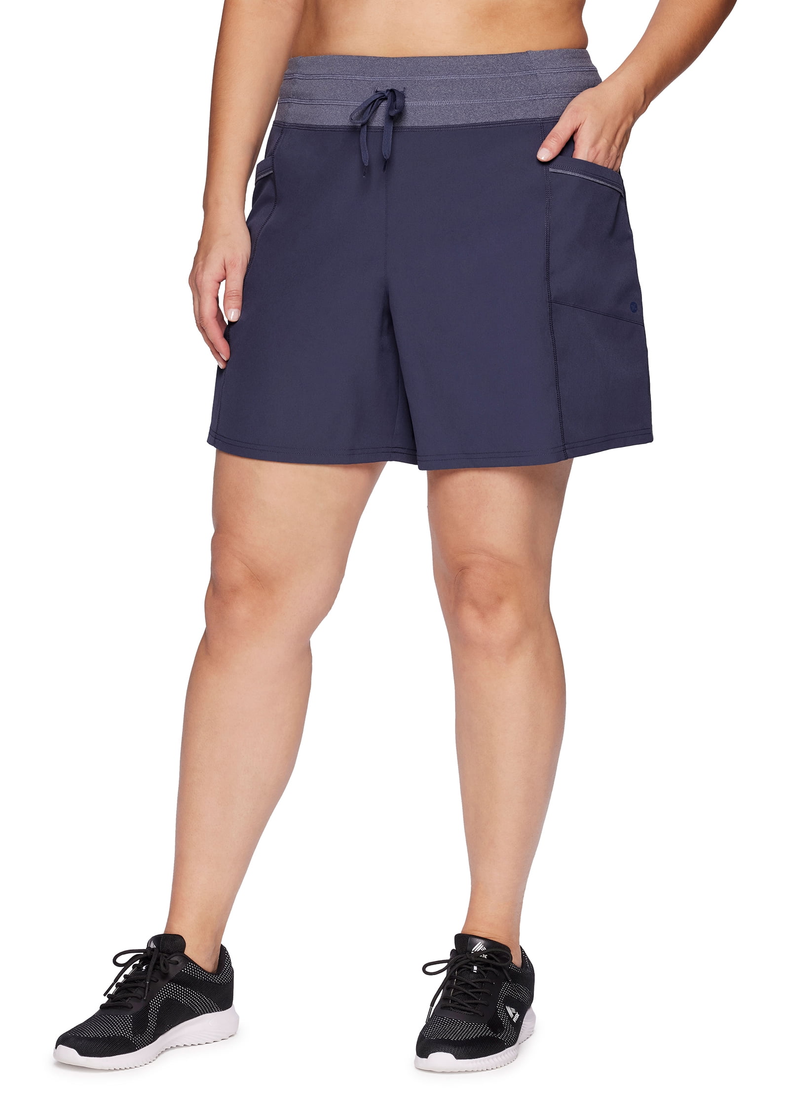 RBX Active Women s Plus Size Woven Walking Short With Pockets