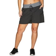 RBX Active Womens Plus Size Woven Walking Short With Pockets